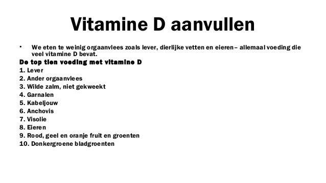 vitamine voor de lever